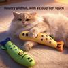 Игрушка для кошек с мятой Игрушка для кошек, чтобы развлечь кошек Рыбка из конопляной ткани Саморасслабляющая и развлекательная Мятная игрушка для кошек Маленькая реалистичная рыбка