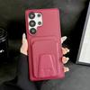 Подходит для Samsung S26Ultra трапециевидный держатель-чехол для карт, чехол для мобильного телефона S25Ultra противоударный A57 кожаный узор защитный чехол