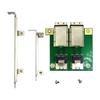 1x Mini SAS26p SAS-SFF-8087 To SFF-8088 Adapter Board In PCI Bracket SAS36P-26P
