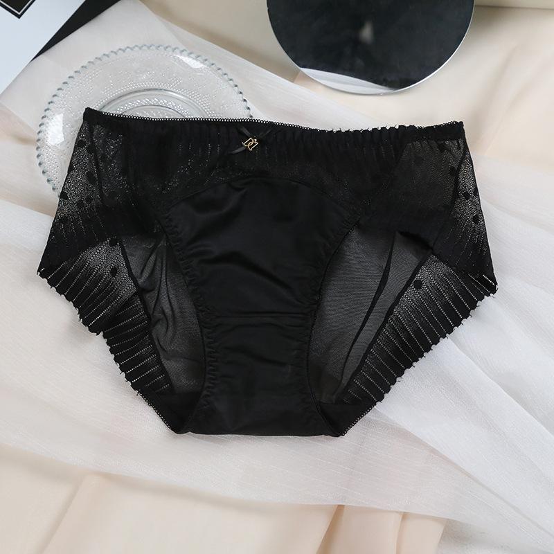 Нижнее белье Ice Silk для весны и лета, женские атласные бесшовные сексуальные треугольные трусики