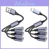 USB-хаб 2.0 с двойным кабелем, A-папа на A-маму и C-папа на A-маму, для офисных и игровых конфигураций