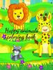 Книга Happy Animals Coloring Book
