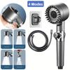 4 Modes Shower Head High Pressure Showerhead One-Key Stop Water Massage Shower Head With Filter Element Bathroom Accessories