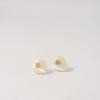 objet213 Natural Shell Heart Stud Earrings