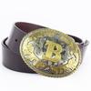 Western Denim Personalized Belt Gilt Silver Two-color 26 Letter B Belt Fashion Cowhide Belt