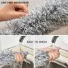 Microfiber Duster with Extension Pole with Bendable Head Extendable Duster for Cleaning Ceiling Fan Keyboard Furniture