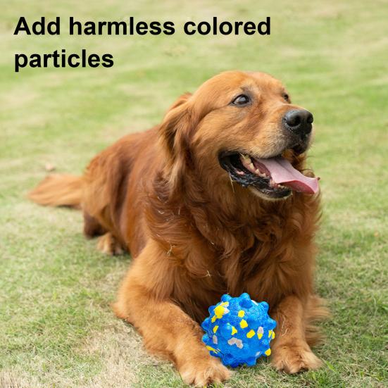 Неразрушимая игрушка для жевания собак. Прочный мяч для прорезывания зубов у собак, для агрессивных любителей жевать. Интерактивные прыгучие мячи из попкорна для больших, средних и маленьких собак.