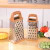 Stainless Steel Grater Portable Manual Vegetable Slicer Imitation Wood Handle Shredder Garlic Carrot Chopper Kitchen Tools