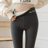 Women's High-Waist Lambswool Leggings with Velvet Lining - Warm, Thick, Cold-Resistant Winter Pants