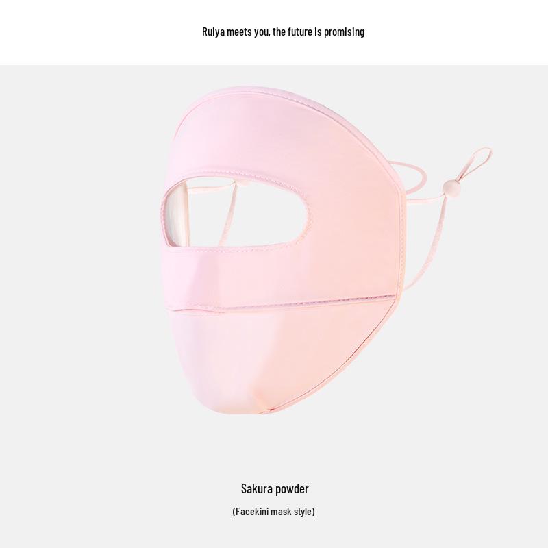 Ruiya Женская летняя солнцезащитная маска-бикини для лица с градиентным румянцем