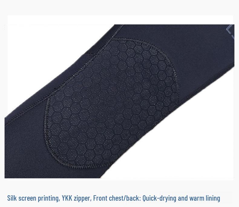 Гидрокостюм OUZO7mm CR Super Elastic с длинным рукавом - Толстый, Защищающий от холода для серфинга, фридайвинга и подводного плавания