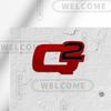 QSGJL1 3D Metal Q2 Q4 Logo Car Steering wheel Emblem Interior Badge Sticker Decals For Alfa Romeo Giulietta Giulia Mito 147 156 Stelvio