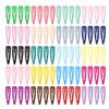 20Pcs/Set Candy Color Snap Hair Clips Barrettes Girls Hairpins Hair Accessories