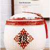 Jingdezhen Ceramic Rice Storage Jar with Sealed Lid