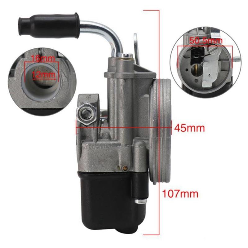ABNE-Carburetor for Piaggio Ciao PX FL Vespa Moped Pocket SHA 12/12 Dellorto Carb