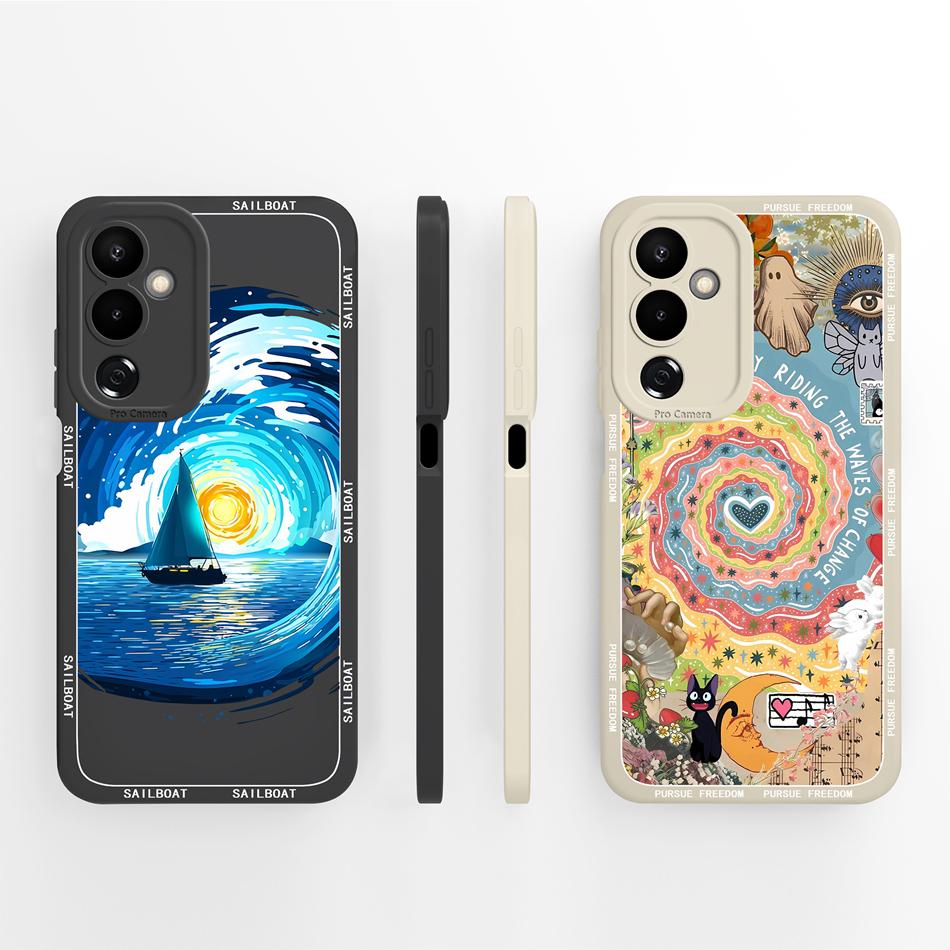 Чехол для телефона Tecno Pova 4 5 Pro Смешные Животные Мягкий Гладкий Жидкий Силикон Высококачественная Крышка Для Tecno Pova5 Ударопрочный Корпус