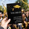 Поздравительная открытка на выпускной с конвертом Поздравление с окончанием колледжа/школы Включает конверт Подходит для подарка на выпускной