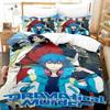 Домашний Уют Роскошный DRAMAtical Murder Комплект Постельного Белья Мультяшный Аниме Трех peças Комплект Взрослый Ребенок Спальня Пододеяльник Комплекты 3D Печать Аниме
