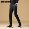 Autumn Men's Jeans Elastic Casual Men's Trousers Youth Black Trousers