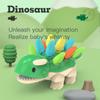 Dinosaur Toy Sorting Stacking Puzzle Assembled Toys For Fine Motor Skill Hand-eye Coordination