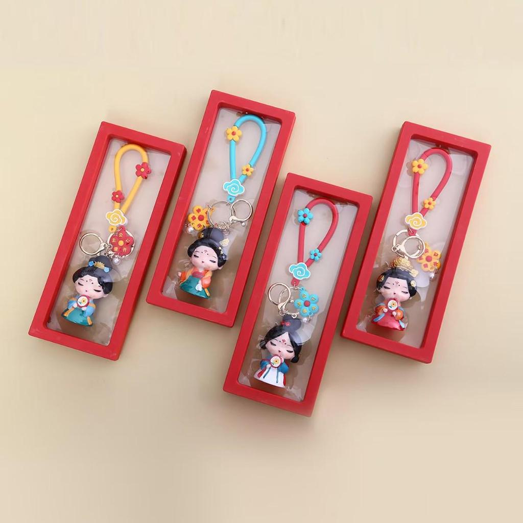 Tang Dynasty Xi'an Cultural Keychain Pendant - Shaanxi Souvenir Gift for Friends & Family