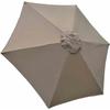 Housse de rechange pour parasol 3 m - 6 baleines - Imperméable anti-UV - Beige (AIMOONSA)