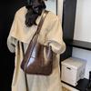 Ielgy Large-Capacity Bag High-End Textured Messenger Bag Fashionable All-Match One-Shoulder Armpit Bucket Bag