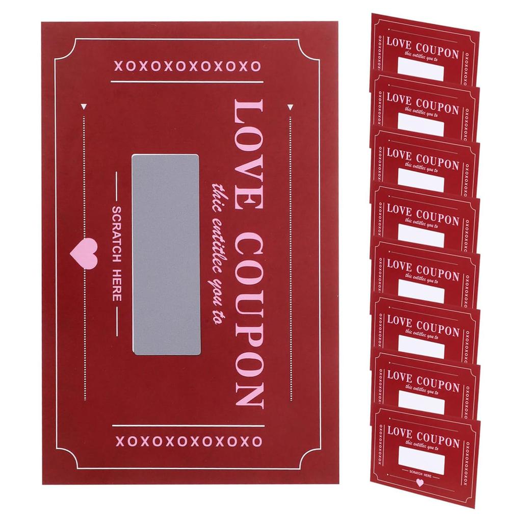 Scratch Off Love Coupons For Couples 20 Pack Valentine S Day Gift Cards Romantic DIY Coupon Book With Scratchable Coating