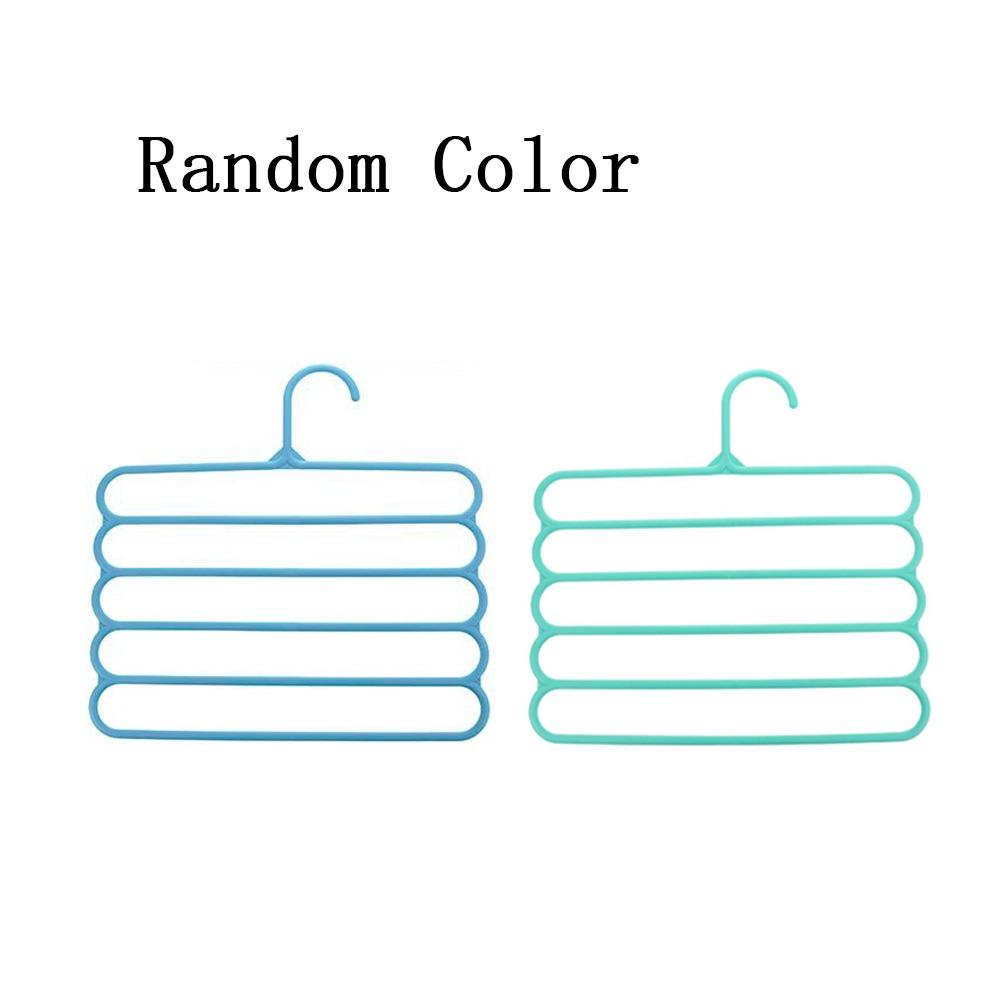 Bedroom Wardrobe Multilayer 5 Layers Storage Rack Clothes Hanger Pants Hangers Trousers Hanger