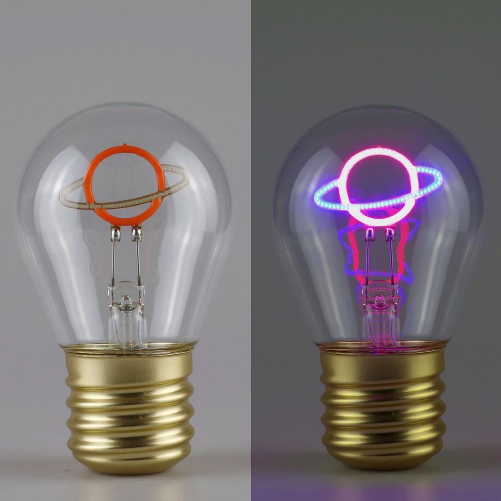Cute Cartoon LED Bulb Night Light, Rechargeable, Colorful Decorative Portable Lamp