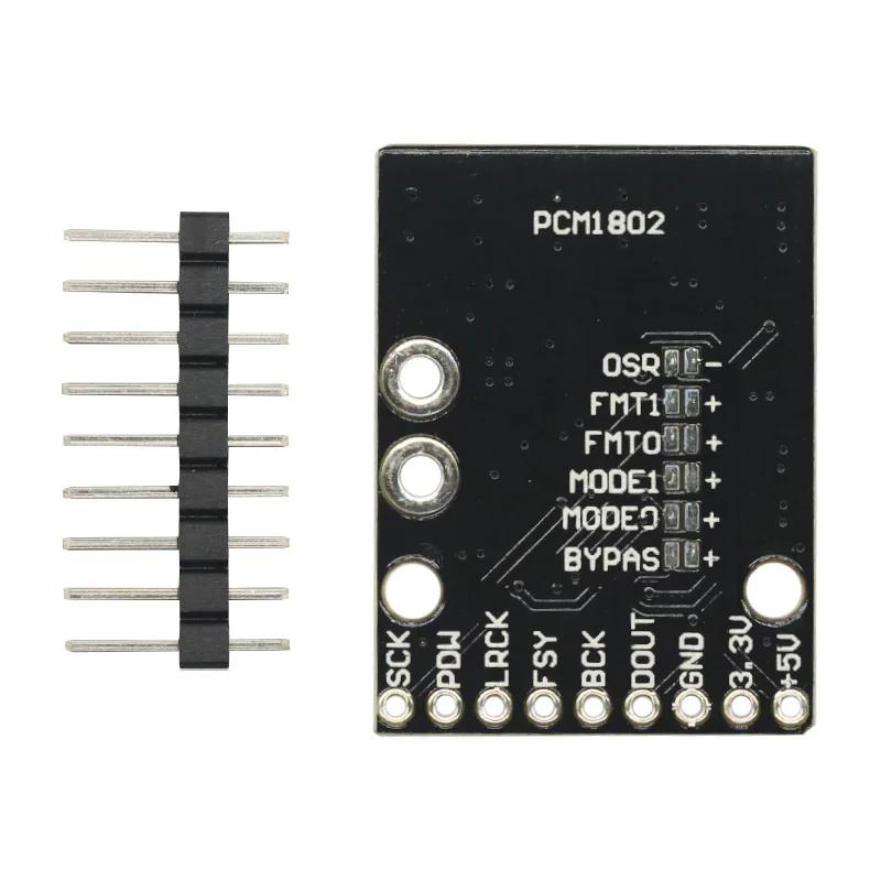 PCM1802 Audio Stereo A/D Converter ADC Decoder 24bit 96kHz Digital PCM AV Amplifier Player Board ANALOG-INPUT Module NEWGood product