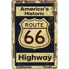 Америка&апос;Металлическая вывеска Шоссе Route 66 Мужская берлога Декор гаража Ретро Настенное искусство