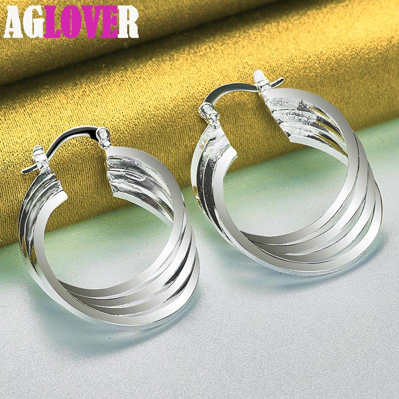 Ювелирные изделия из стерлингового серебра 925 пробы в форме круга