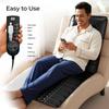 Multifunctional Massage Cushion Neck, waist and foot, with heating and multi - part vibration functions, 51.5 * 23 * 37.5cm, suitable for home, office