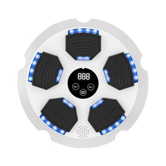 Музыкальный боксерский тренажер Настенный Bluetooth-совместимый электронный смарт-светодиодный боксерский тренировочный мишень для бокса Оборудование для тренировок в домашнем спортзале