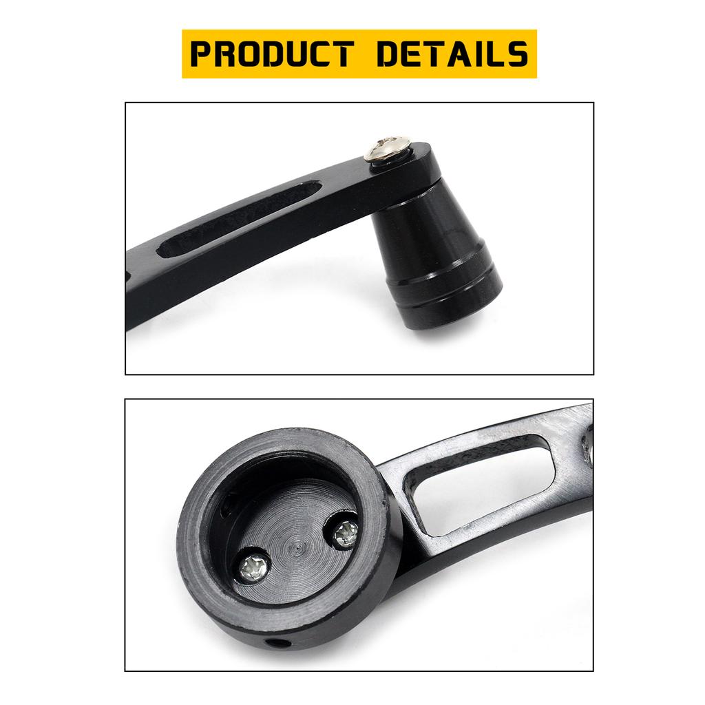Window Crank Handle Winder Universal Car Wagon Door Window Crank Handle Winder 1 Pair Black