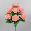 12Heads Silk Rose Artificial Flowers Fake Bouquet Wedding Party Home Grave Decor