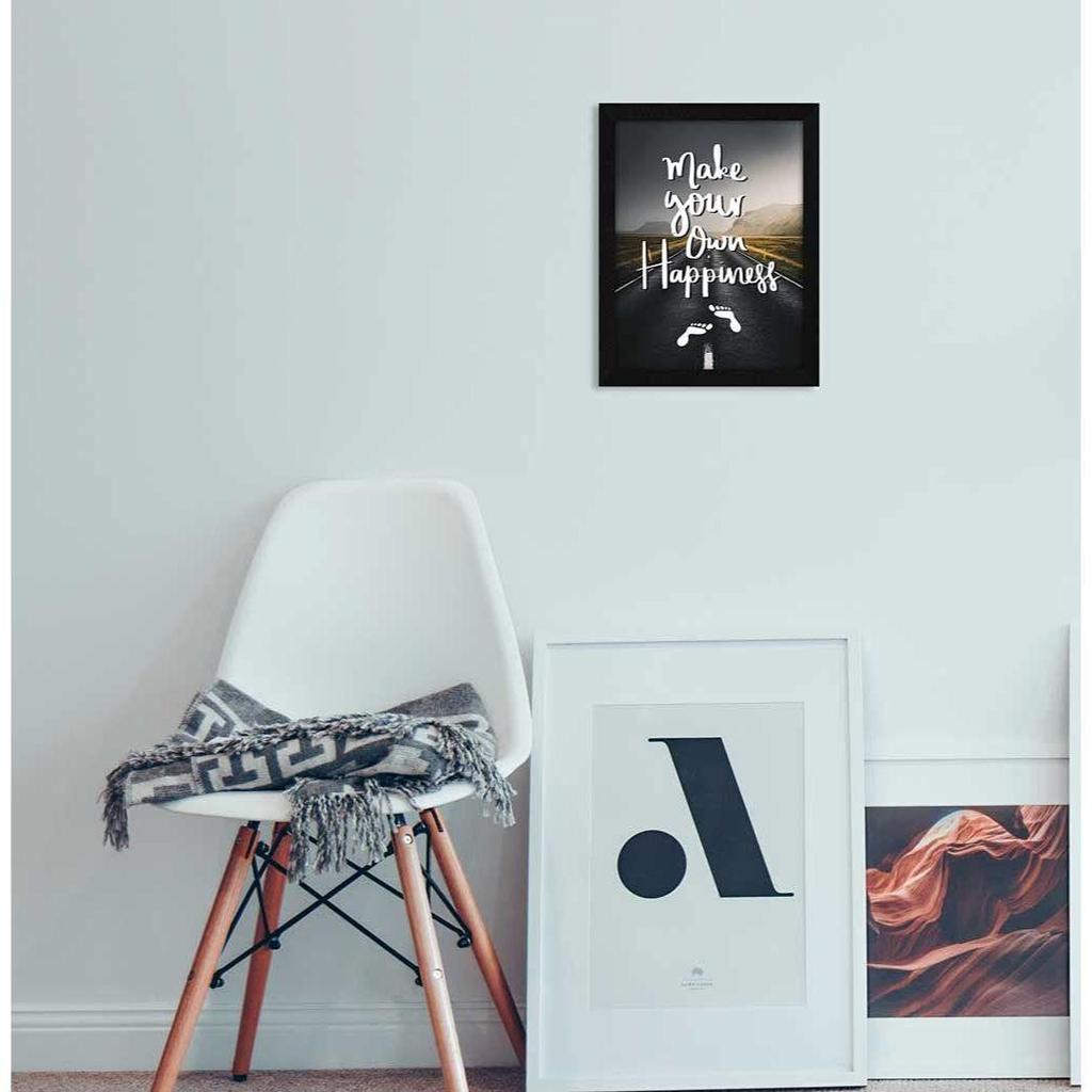 Мотивационная цитата «Создай свое счастье», настенная художественная рамка, многоцветная, мотивирующая, 10 X 13 дюймов, набор из 1 шт.