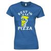 Funny Rest In Pizza Ladies Skinny Fit Tshirt