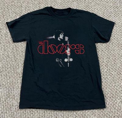 Горячий! Футболка The Doors Jim Morrison, Унисекс Черная Хлопковая Футболка, Размер S-5XL Унисекс Футболка