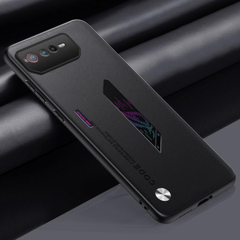 Luxury PU Leather Phone Case For Asus ROG Phone 6 6D Matte Back Cover Silicone Protection Case For Asus ROG Phone 5 5S Coque