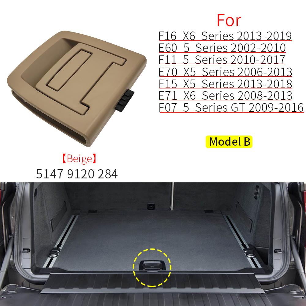 Trunk Tail Cover Bottom Plate Mat Floor Carpet Handle Spare Tire Cover Lock For BMW E70 E71 X5 X6 F15 F16 51479120283
