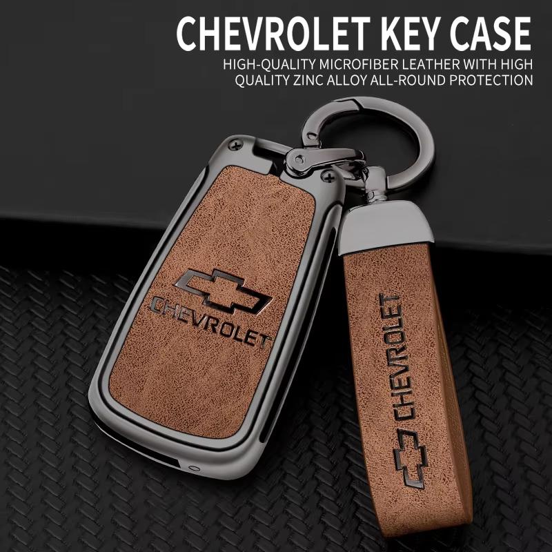 AABHI1 Zinc Alloy Car Flip Key Case Cover Shell Bag For Chevrolet Cruze Aveo Trax Sail Malibu Captiva Prism Spark Protector Accessories