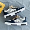 Men Sneakers Trend Casual Skateboard Shoes for Men  New Soft Sole Stitching Platform Student Shoes Low Top Tenis Masculino