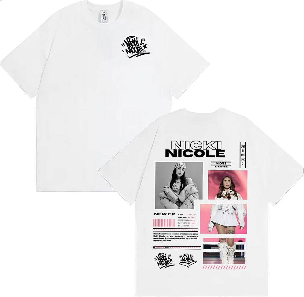 Singer Nicki Nicole Album Tour 2025 Merch T-shirts Men Women Fashion Trending Harajuku T Shirt Summer Tops O-Neck Loose T-shirt
