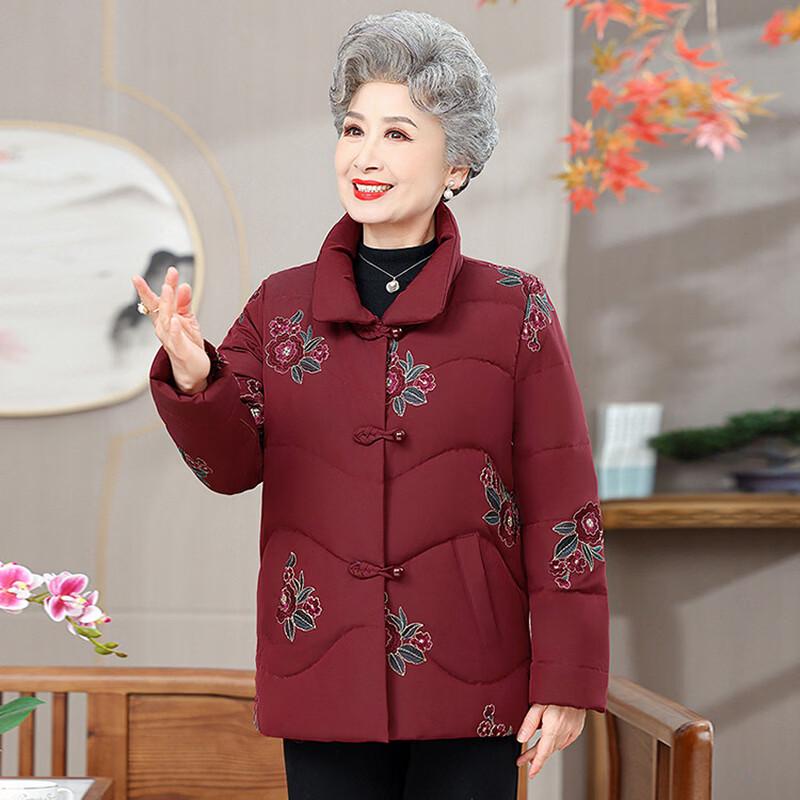 YUZHAOLIN Women's Plus Size Elderly Down Jacket