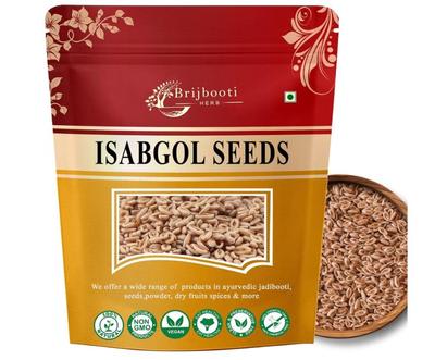 Brijbooti Isabgol Beej 100 Gram - Psyllium Seeds - Edible Isabgol Seeds - Plantago Ovata