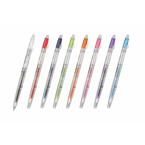 Шариковая ручка Pilot Erasable Multicolor "Frixion Ball 4" с прозрачным корпусом