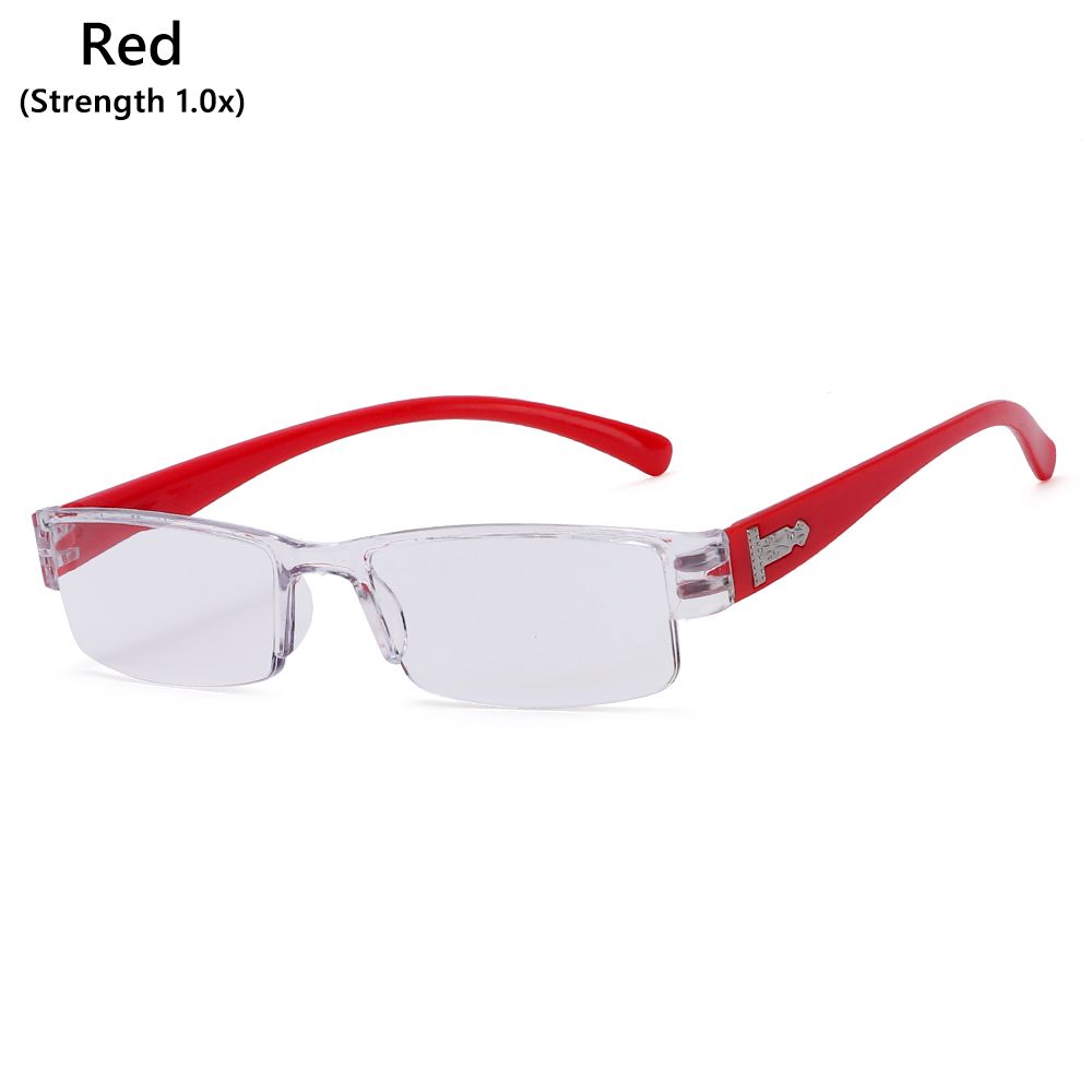 Korean Clear Lens Ultra-light Presbyopic Glasses Readers Eyewear Reading Glasses Half Frame