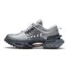 Li Ning Xuan Kong Slay Fabric Synthetic Leather Reflective Non-Slip Wear-Ready Low-Top Sports Casual Shoes Men Sneakers Gray Silver AZGS019-2